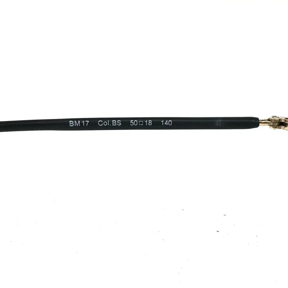 Blumarine BM17 COL.BS Eyeglasses Frames Black Gold Round Crystals 50-18-140